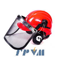 Защитный шлем High Tech с наушниками и сеткой из нержавеющей стали Maruyama