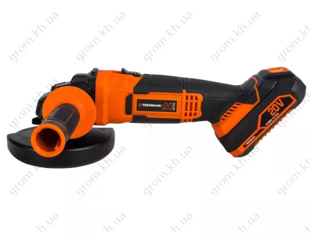 Фото 1- Угловая шлифовальная машина аккумуляторная Tekhmann TAG-125/i20 kit