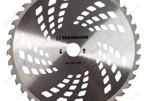 Фото 1- Диск для садового триммера Tekhmann 255х25,4 мм 40 ТВС зубцов