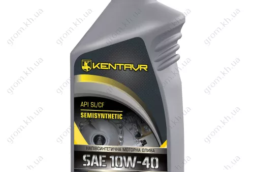Фото 1- Масло моторное KENTAVR SEMISYNTHETIC 10W-40 API SL/CF, канистра 1 л ПЭ