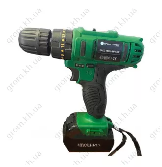 Фото 1- Шуруповерт аккумуляторный Craft-Tec PXCD-182Li-impact (ударный)