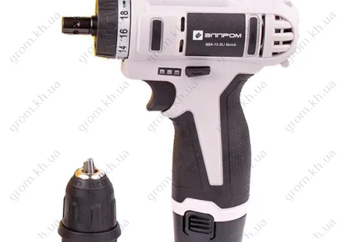 Фото 1- Шуруповерт аккумуляторный Элпром ЭДА-12-2 Li Quick