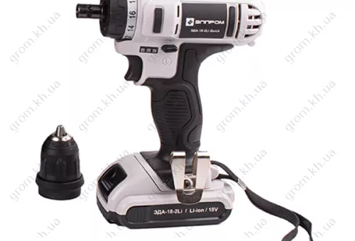 Фото 1- Шуруповерт аккумуляторный Элпром ЭДА-18-2 Li Quick