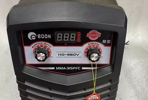 Фото 1- Зварювальний інвертор Edon MMA-315PFC (110-560В)