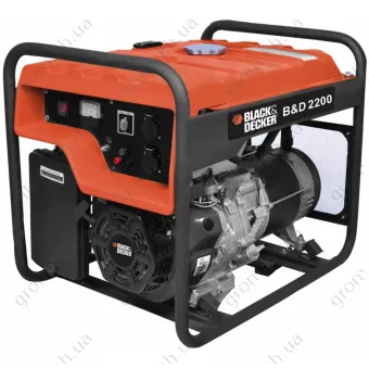 Фото 1- Бензиновий генератор Black&Decker BD-2200