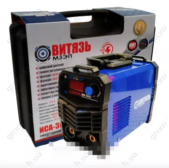 Фото 1- Зварювальний інвертор Витязь ІСА-380І з таблом у пластиковому кейсі