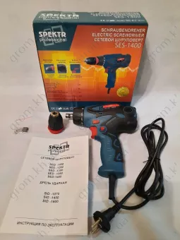 Фото 1- Сетевой шуруповерт Spektr Professional SES-1400