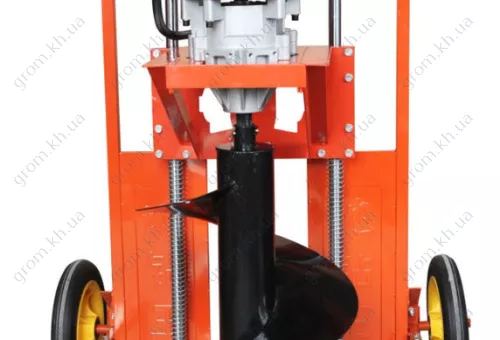 Фото 1- Профессиональный мотобур Iron Angel MD 500 на стойке