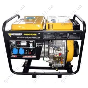 Фото 1- Дизельний генератор Forte FGD 6500E зі стартером