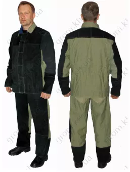 Фото 1- Костюм сварщика огнестойкий, тк. брезент-спилок