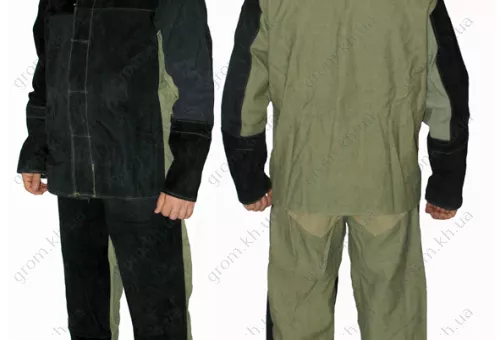 Фото 1- Костюм сварщика огнестойкий, тк. брезент-спилок