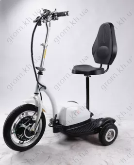 Фото 1- Електросамокат із сидінням (сидіння - спинка) (білий) T06-2 48v500W 12AH - SM