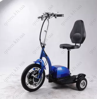 Фото 1- Електросамокат із сидінням (сидіння - спинка) (синій) T06-2 48v500W 12AH - SM