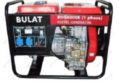 Фото 1- Дизельний генератор Булат BDG6000CLE (3 фази)
