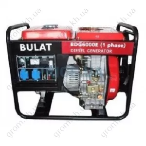 Фото 1- Дизельный генератор Булат BDG6000CLE (1 фаза)