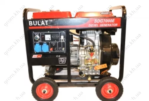 Фото 1- Дизельний генератор Булат BDG 7000E3 (7 кВт) трифазний
