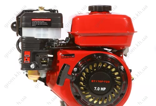 Фото 1- Бензиновый двигатель Weima BТ170F-T/20, 7,0 л.с., шлиц