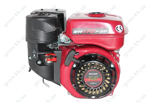 Фото 1- Бензиновый двигатель Weima WM170F-3, 7,0 л.с., шпонка