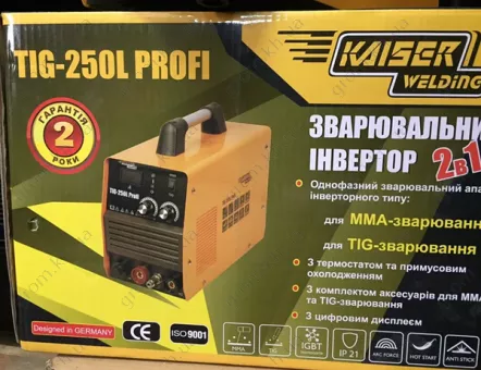 Фото 1- Сварочный инвертор Kaiser TIG-250L Profi