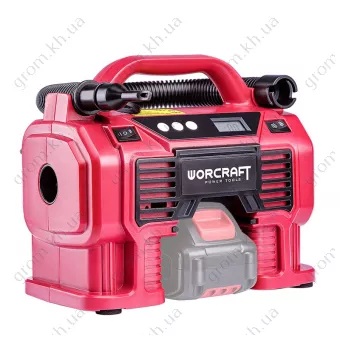 Фото 1- Аккумуляторный компрессор воздушный Worcraft CAC-S20LiA