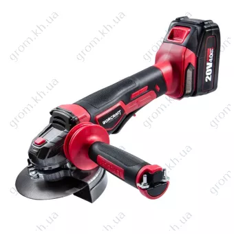 Фото 1- Акумуляторна безщіткова шліфувальна машина кутова Worcraft CAG-S20LIB-125