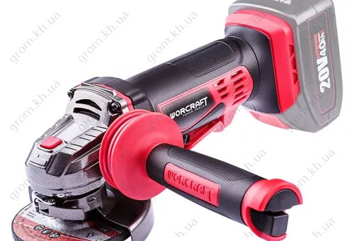 Фото 1- Акумуляторна шліфувальна машина кутова Worcraft CAG-S20Li-125