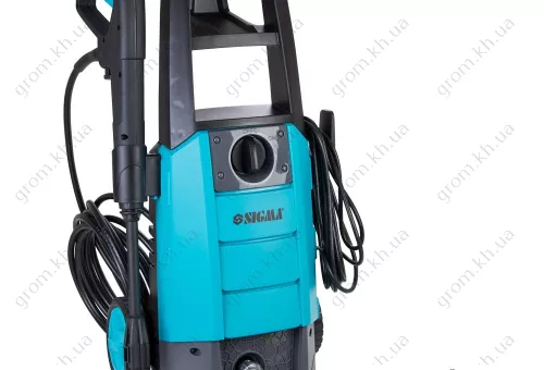 Фото 1- Мийка високого тиску Sigma 1700 Вт макс., 130 бар, 6.7 л/хв, шланг 5.5 м + турбонасадка