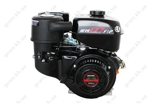 Фото 1- Бензиновый двигатель Weima WM177F-T (9,0 л.с. вал под шлиц) бензин