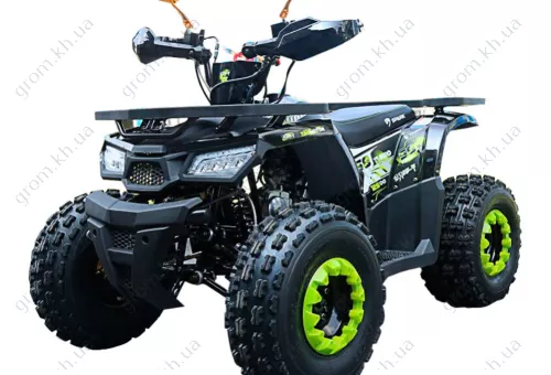 Фото 1- Квадроцикл Spark SP125-7 (колір чорний, блакитний, білий) зібраний