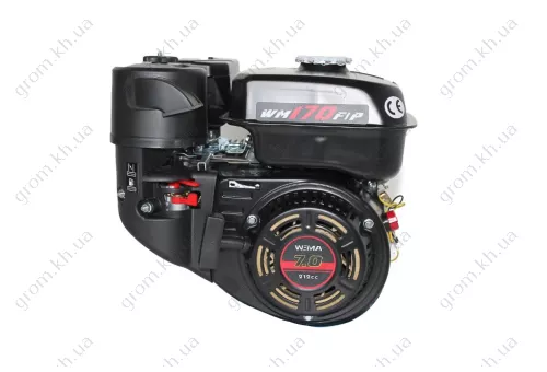 Фото 1- Бензиновый двигатель Weima WM170F, 7,0 л.с., шпонка