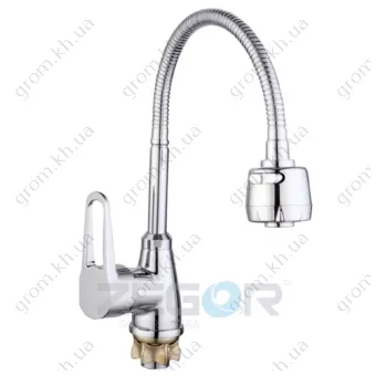 Фото 1- Смеситель для кухни на пружине Zegor SOP4-E146