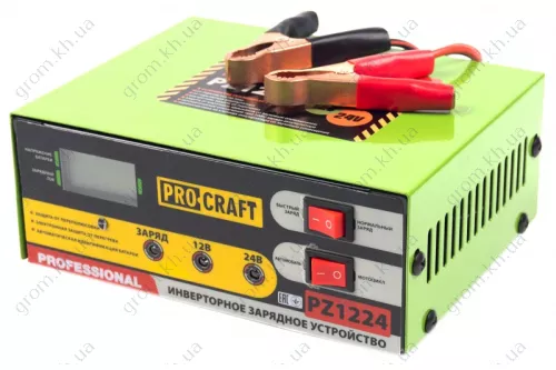 Фото 1- Инверторное зарядное устройство Procraft PZ-1224