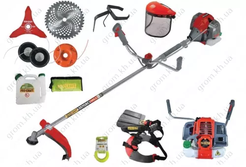 Фото 1- Бензокоса ProCraft 357GBC Professional Europe