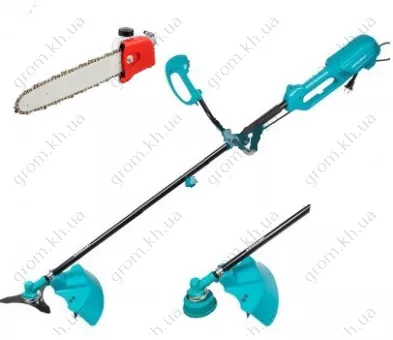 Фото 1- Електрокоса Grand КГ-2700 розбірна штанга + насадка висоторіз