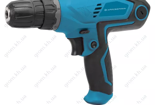 Фото 1- Шуруповерт сетевой Kraissmann 400 EBS 10/2 (двухскоростной)