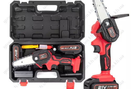 Фото 1- Акумуляторна ланцюгова пилка Edon UCS-21/20