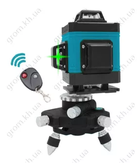 Фото 1- 3D лінійний лазерний нівелір Kraissmann 12 3D-LLG 25 RG Професійна лінія