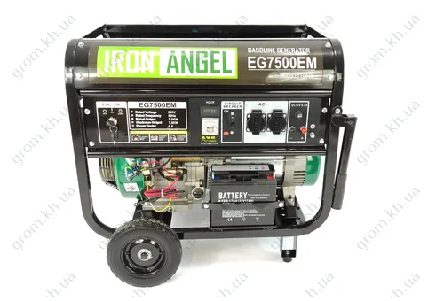 Фото 1- Бензиновый генератор Iron Angel EG 7500 EM