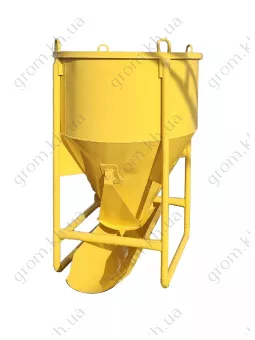 Фото 1- Бункер бадья для бетона Скиф 0,75 куба