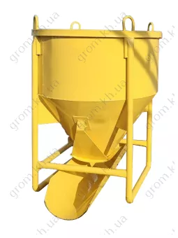 Фото 1- Бункер бадья для бетона Скиф 1.5 куба