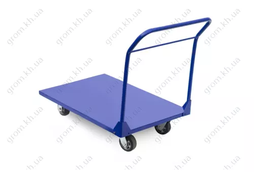 Фото 1- Платформенная складская тележка Скиф Heavy 1000/700/125мм/800кг