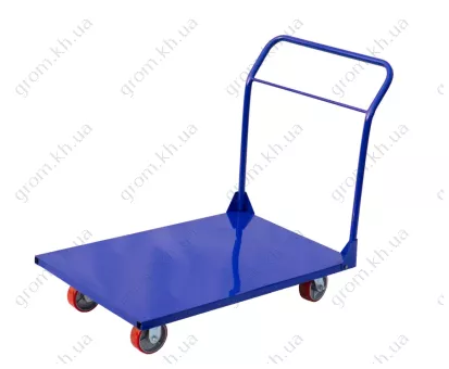 Фото 1- Платформенная складская тележка Скиф Professional 1000/600/125мм/600кг