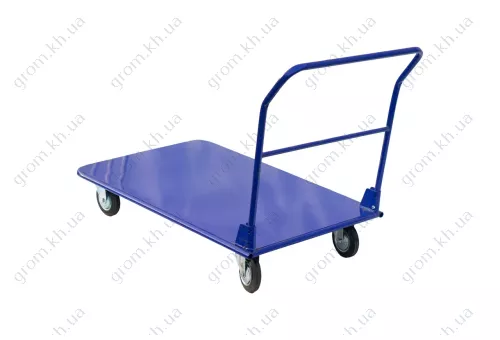 Фото 1- Платформенний складський візок Скіф Standart 1250/800/160мм/300кг