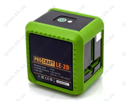 Фото 1- Лазерный уровень Procraft LE-2D Green Line
