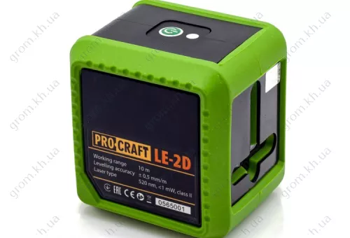Фото 1- Лазерний рівень Procraft LE-2D Green Line