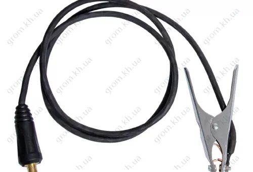Фото 1- Кабель массы 2 м, коннектор 35 - 50 мм