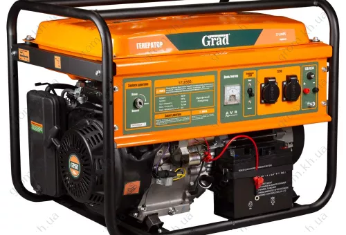 Фото 1- Генератор бензиновый GRAD 7.0/7.5кВт 4-х тактный электрозапуск