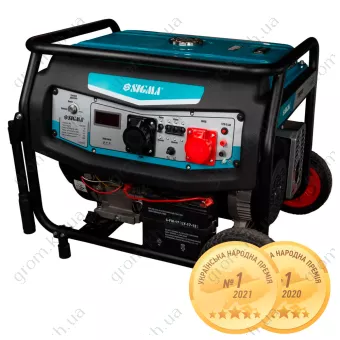 Фото 1- Генератор бензиновый SIGMA 220-380В 8.5/9.0кВт 4-х тактный электрозапуск