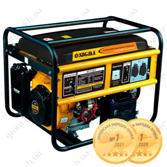 Фото 1- Генератор газ/бензин SIGMA 5.0/5.5кВт 4-х тактный электрозапуск