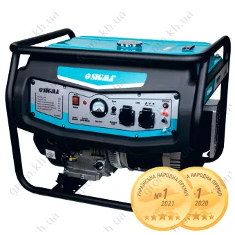 Фото 1- Генератор бензиновый SIGMA 3.5/4.0кВт 4-х тактный ручной запуск